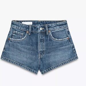 Zara Denim Shorts with A-line Style
